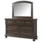 Mayberry Hill Kingston 4-Piece King Bedroom Set in Dark Walnut, , large