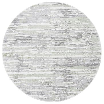 Safavieh Century CTY350F 6"7" Round Grey and Green Area Rug, , large