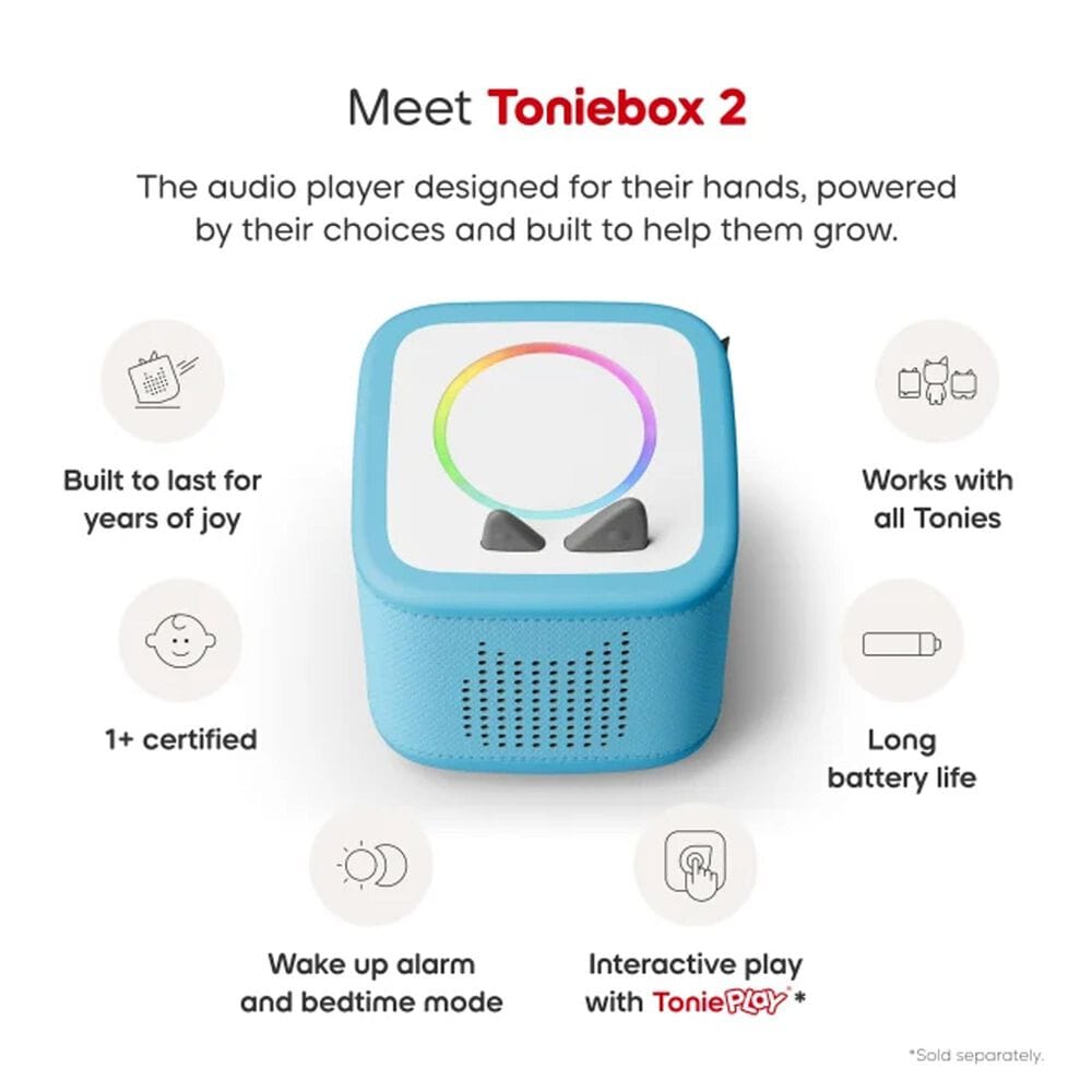 Tonies Toniebox 2 Starter Set - Ms. Rachel &#40;Sky Blue&#41;, , large