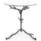 Furniture of America Lalia Side Table with Tempered Glass Top and Tree Branch Base in Gun Metal, , large