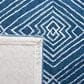 Safavieh Micro-Loop MLP608N 5" x 8" Navy and Ivory Area Rug, , large