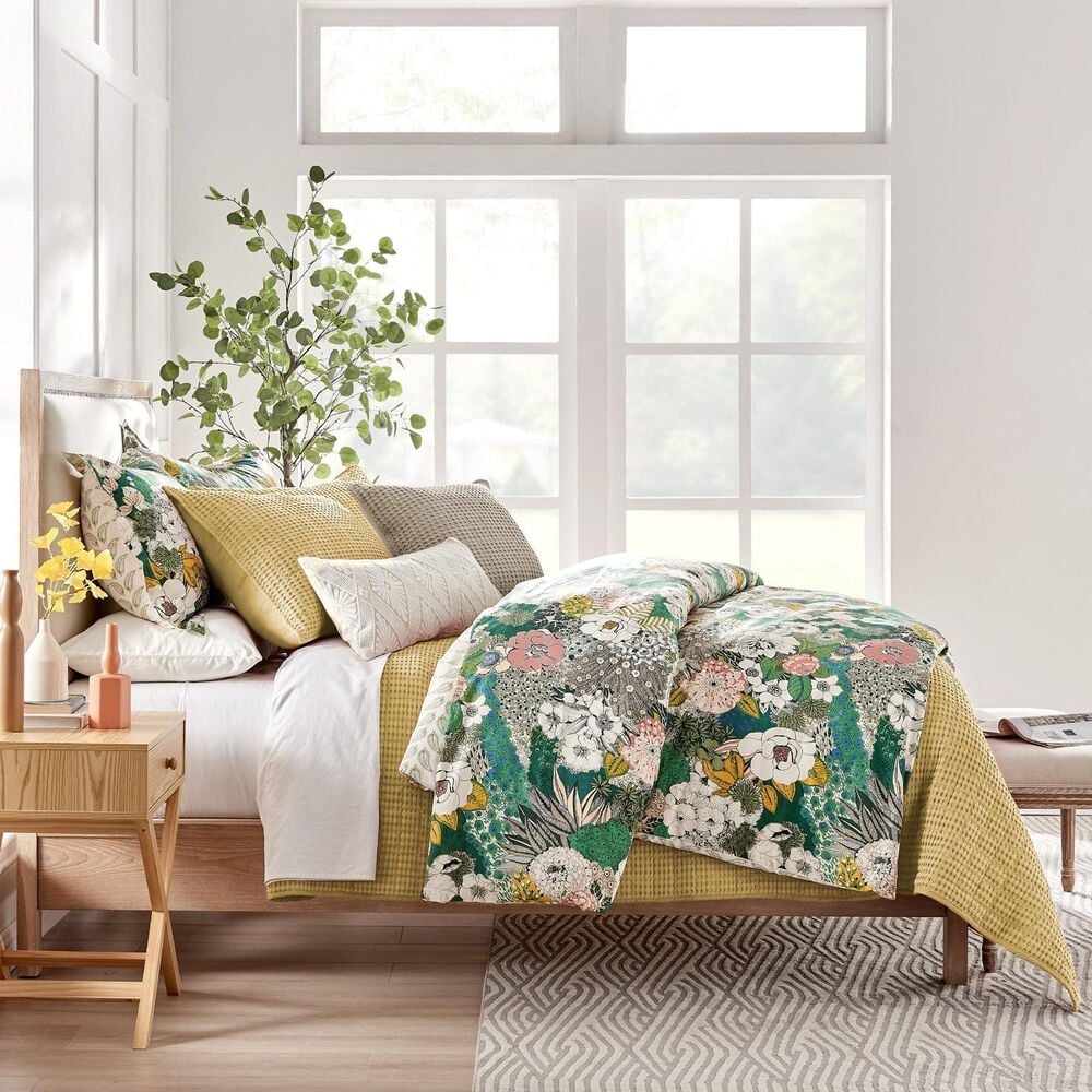 Levtex Mills Waffle 2-Piece Twin Quilt Set in Ochre, , large