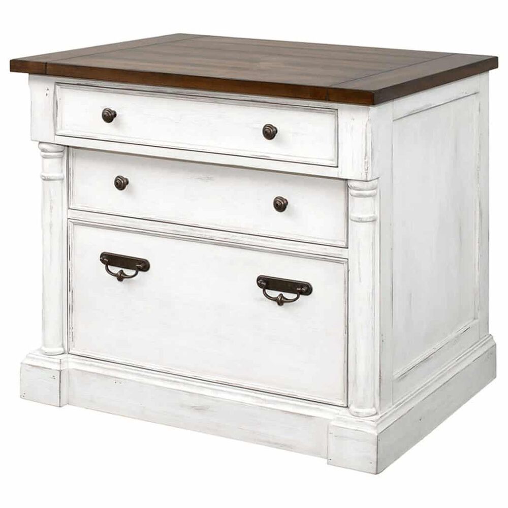 Martin Durham Lateral File with Lock in Weathered White, , large