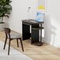 HOMLUX 32" Computer Desk with Two Drawers in Columbia Walnut and Black, , large
