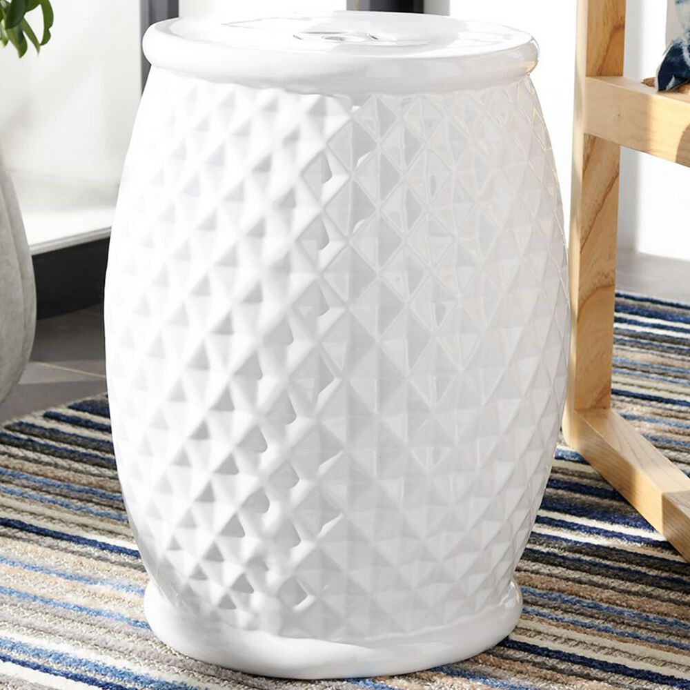 Safavieh Payson Garden Stool in Ivory, , large