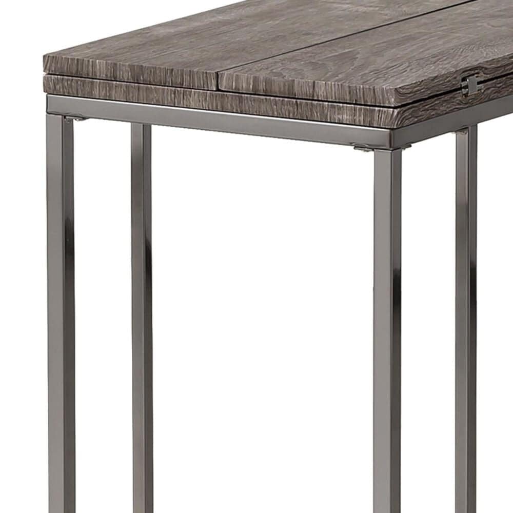 Pacific Landing Accent Table in Black and Weather Grey, , large