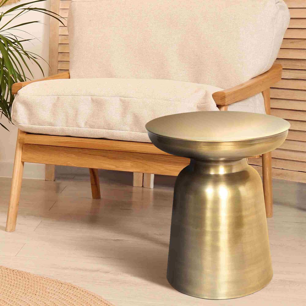 L.R. Home Zeus Side Table in Antique Brass, , large