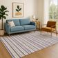 Dalyn Rug Company Soft Essentials Striped Plum 3" x 5" Indoor/Outdoor Area Rug, , large