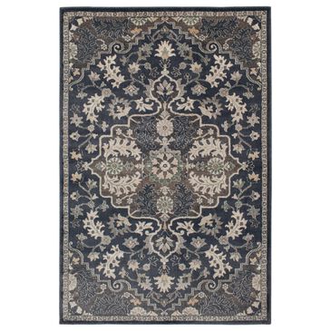 Central Oriental Minerva Edwina 5" x 7"3" Vintage Blue and Blue Area Rug, , large