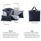 BEBEJAN Geo Fusion 5-Piece King Comforter Set in Navy, Grey and Ivory, , large
