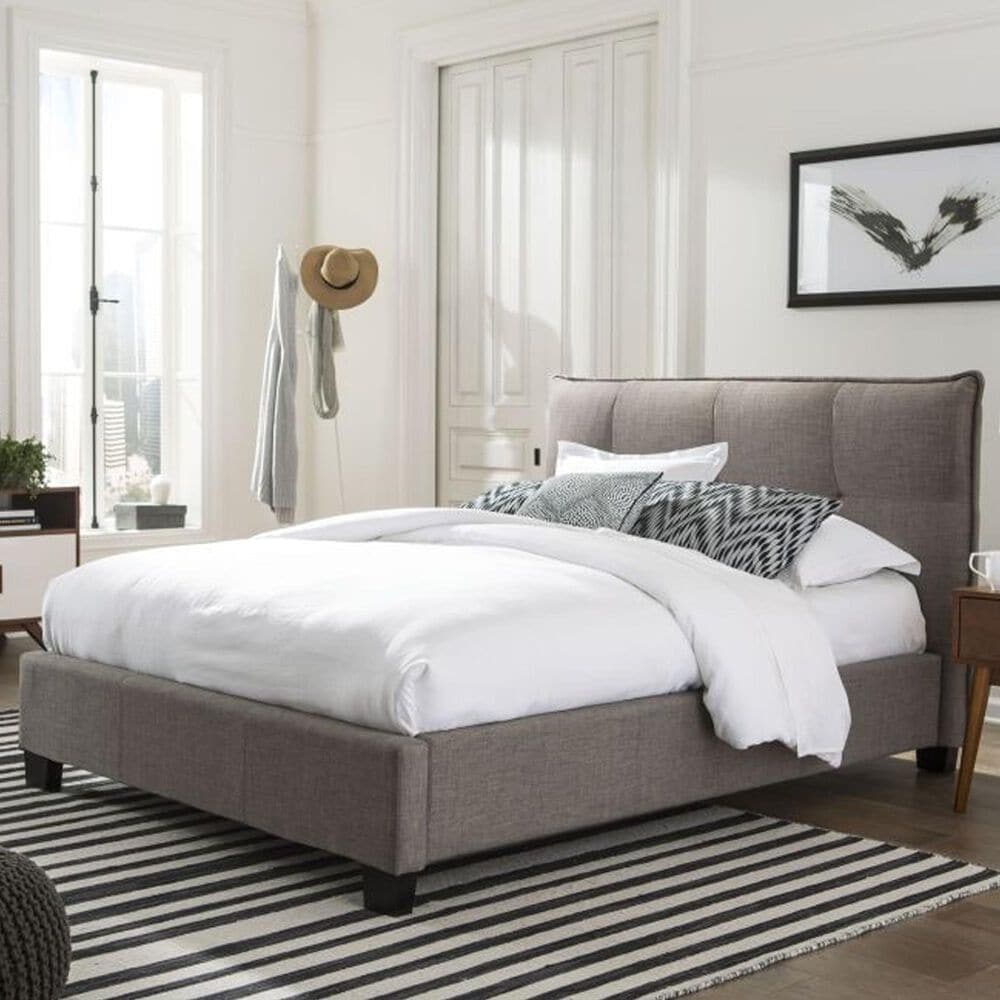 Urban Home Geneva Queen Adona Platform Bed in Dolphin, , large