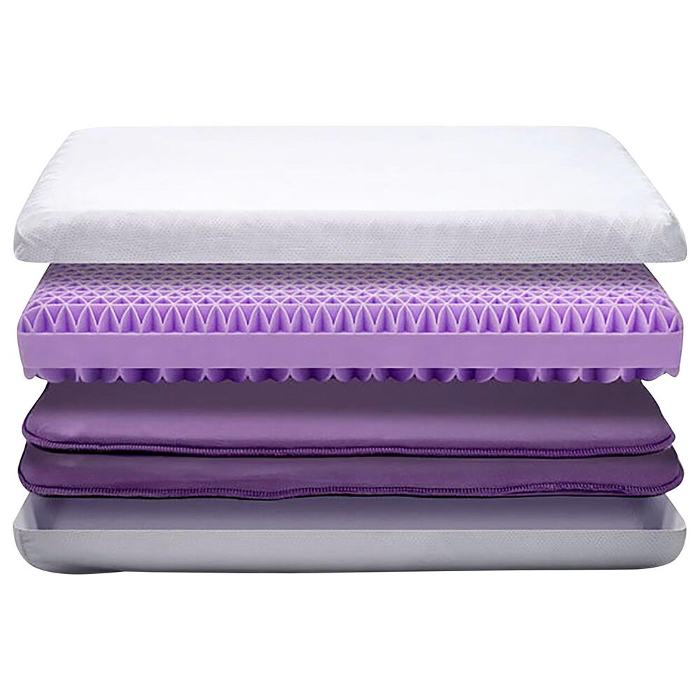 Purple Double Seat Cushion 100% Elastic Grid Ergonomic Supportive Cushion