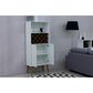 Dayton Utopia 10-Bottle Wine Rack China Storage Closet in White Gloss and Maple Cream, , large