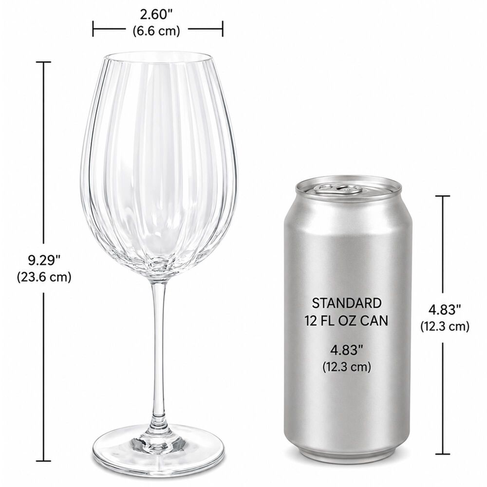 LeadingWare Linea 22 Oz Wine Glass in Clear, , large