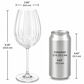 LeadingWare Linea 22 Oz Wine Glass in Clear, , large