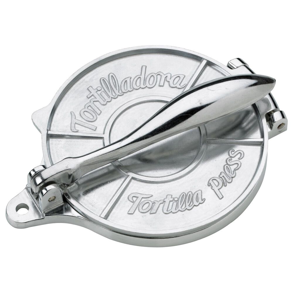 HIC Kitchen 6&quot; Tortilla Press in Silver, , large