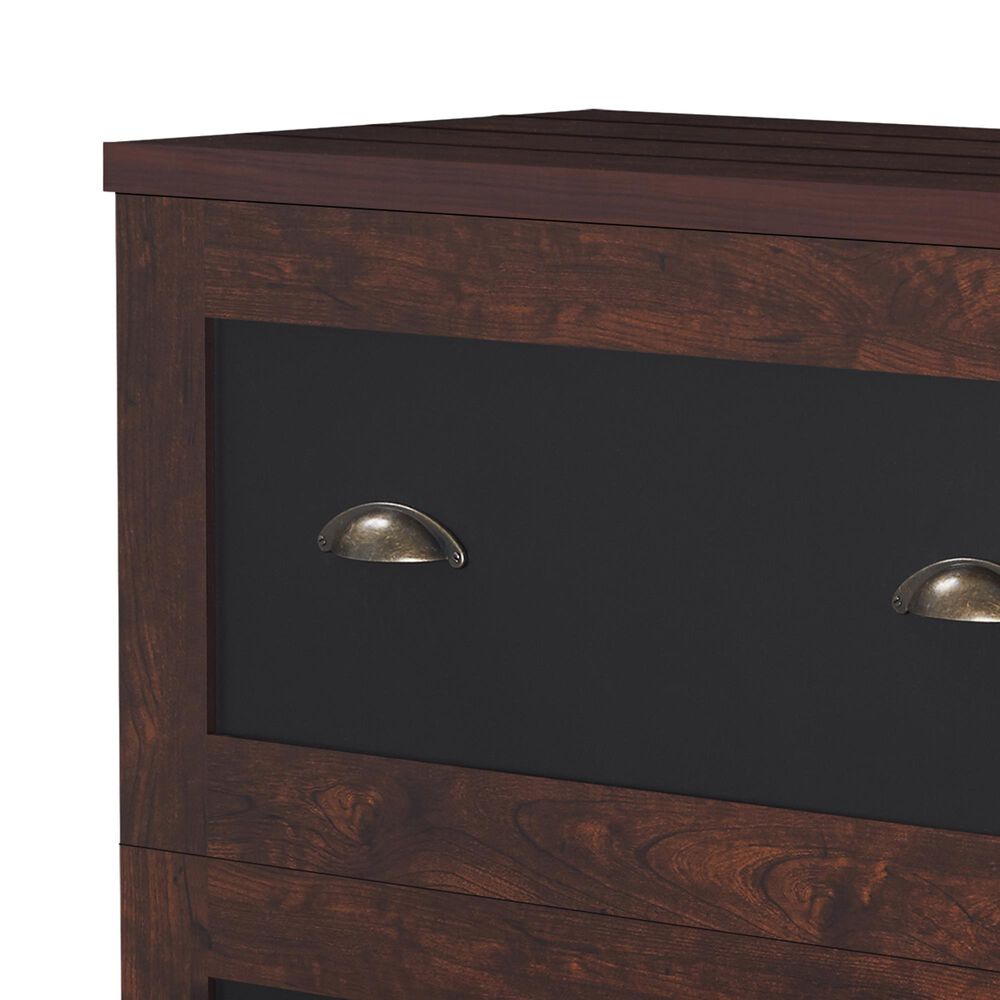 Furniture of America Phillips 2-Drawer File Cabinet in Vintage Walnut, , large