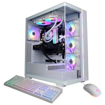 CyberPowerPC Gamer Supreme Gaming Desktop | Intel Core Ultra 7 265F - 32GB RAM - NVIDIA GeForce RTX 5060 Ti Graphics - 2TB SSD in White, , large