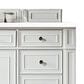 James Martin Vanities Bristol 48" Single Bathroom Vanity in Bright White with 3 cm White Zeus Quartz Top and Rectangular Sink, , large