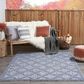 Nourison Easy Care 6" x 9" Denim Blue Indoor/Outdoor Area Rug, , large