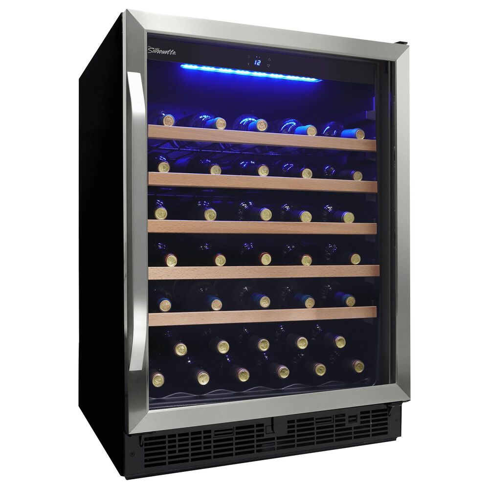 Danby Silhouette 5.7 Cu. Ft. Built-In Wine Cooler in Stainless Steel, , large