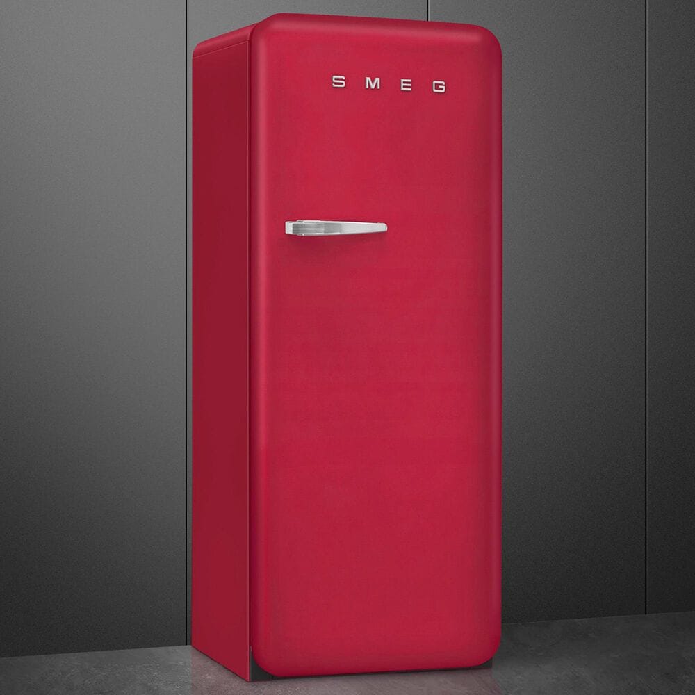 SMEG 9.53 Cu. Ft. Freestanding Compact Refrigerator with Right Handle in Ruby Red, , large