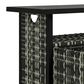 Hearth and Haven Patio Bar Table with Cabinet in Mixed Gray, , large