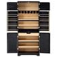 HOMLUX HOMLUX 78.2" Tall Farmhouse Kitchen Pantry Cabinet with 8 Door Shelves, Storage Cabinet with 4 Adjustable Shelves, Hidden Drawer, Wine Rack, Versatile Cupboard for Kitchen, Dining & Bathroom, Ash Black, , large