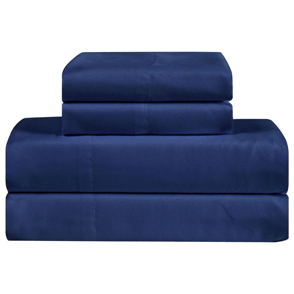 Pem America Truly Calm Antimicrobial 4-Piece King Sheet Set in Navy, , large
