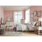Ashley Realyn Twin Button Tufted Panel Bed in Chipped White, , large