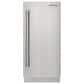 Sub-Zero 15.25" Outdoor Right Hinge Door Panel with Pro Handle in Stainless Steel, , large