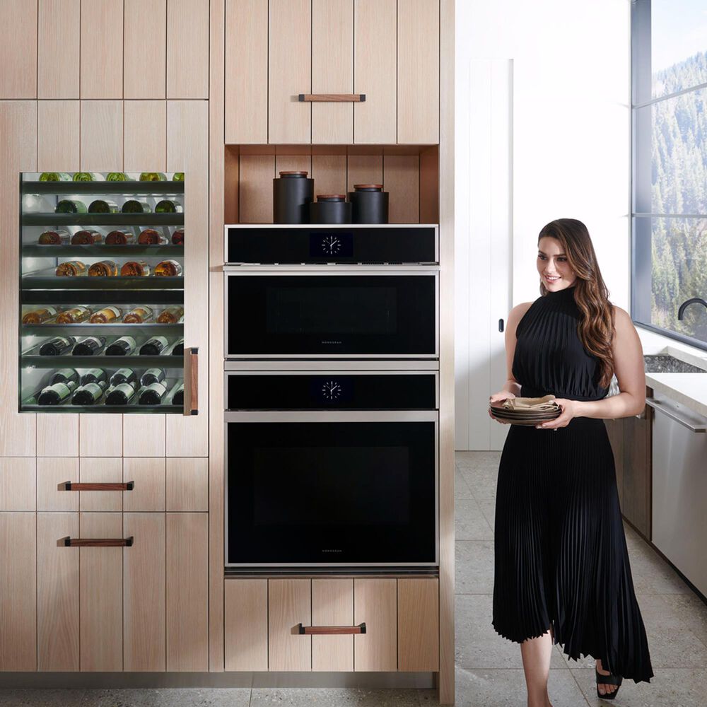 Monogram 30&quot; Smart Electric Convection Double Wall Oven Minimalist Collection - Stainless Steel, , large