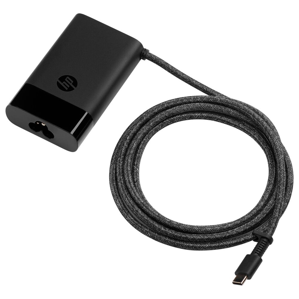 HP 65W USB-C Laptop Charger in Black, , large