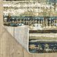Oriental Weavers Reed RE02A 9"10" x 12"10" Beige and Blue Area Rug, , large