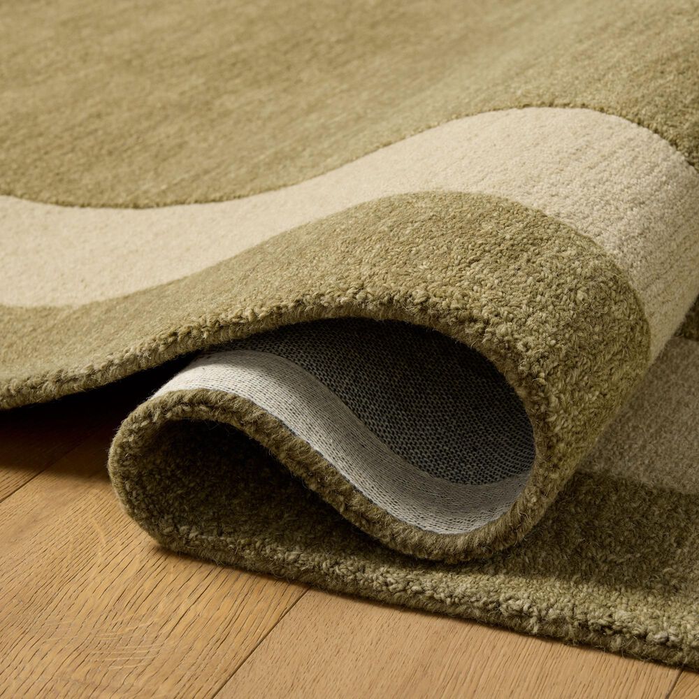 Loloi Craven Light Olive and Oatmeal 3'6" x 5'6" Area Rug, , large