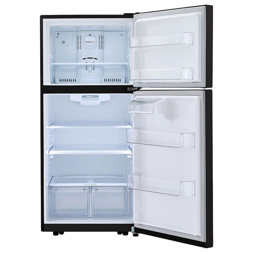 LG 20 Cu. Ft. Top Freezer Refrigerator in Smooth Black, , large