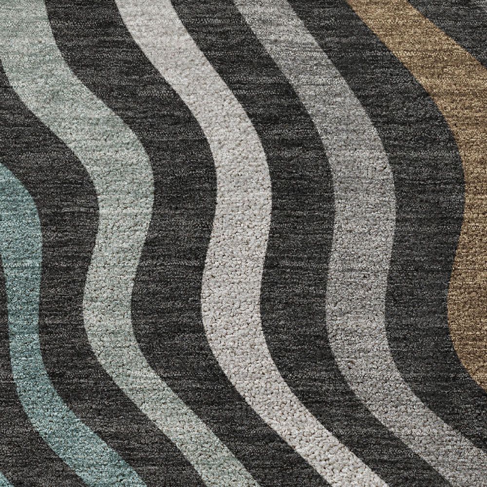 Dalyn Rug Company Kenner KN4 Black 1'8" x 2'6" Area Rug, , large
