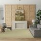 Nourison Courtyard Ivory and Green 9" x 12" Indoor/Outdoor Area Rug, , large