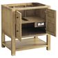 James Martin Vanities Breckenridge 30" Single Bathroom Vanity in Light Natural Oak with 3 cm Victorian Silver Quartz Top and Rectangular Sink, , large