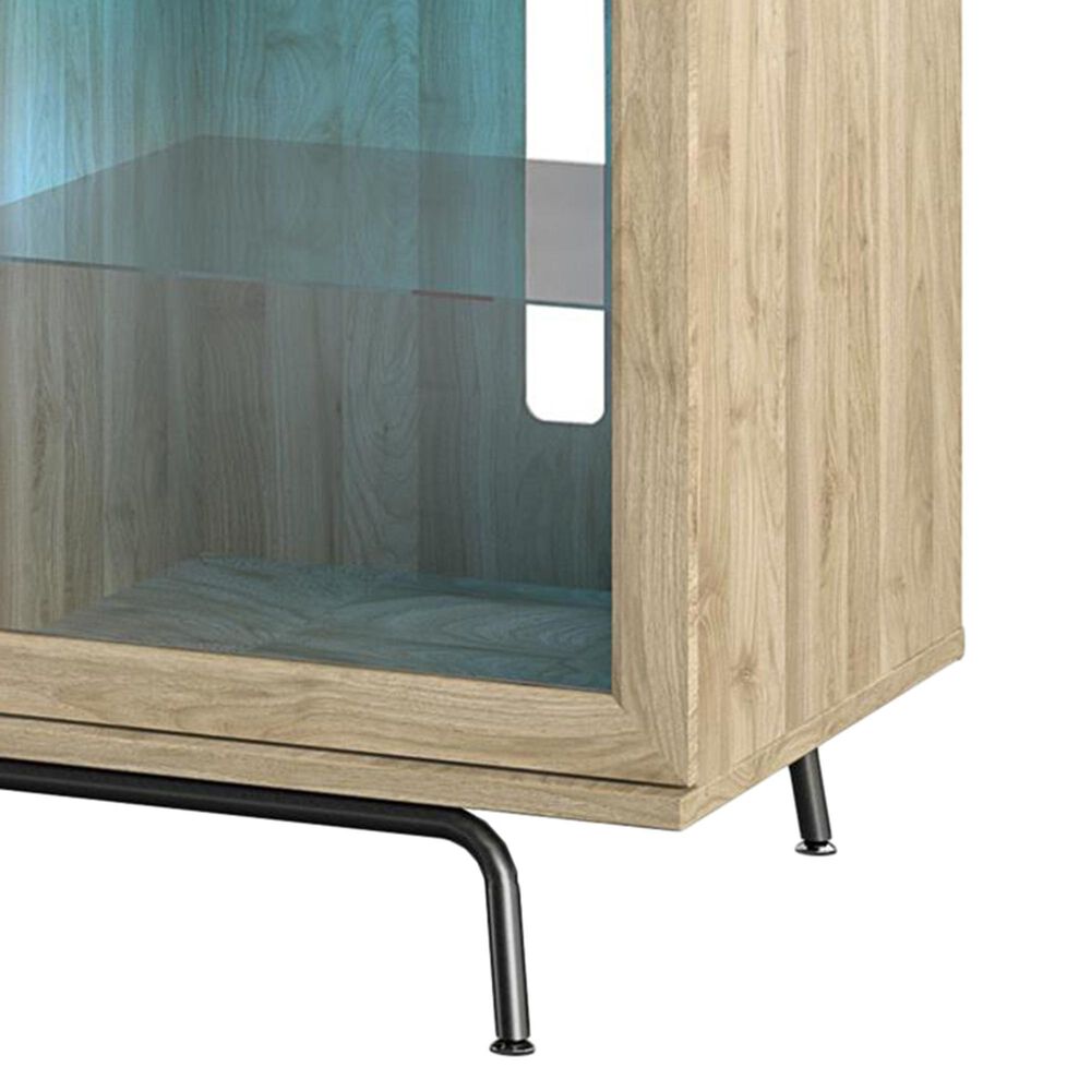 DHP Marabella 70&quot; TV Stand with Fireplace in Blonde Oak, , large