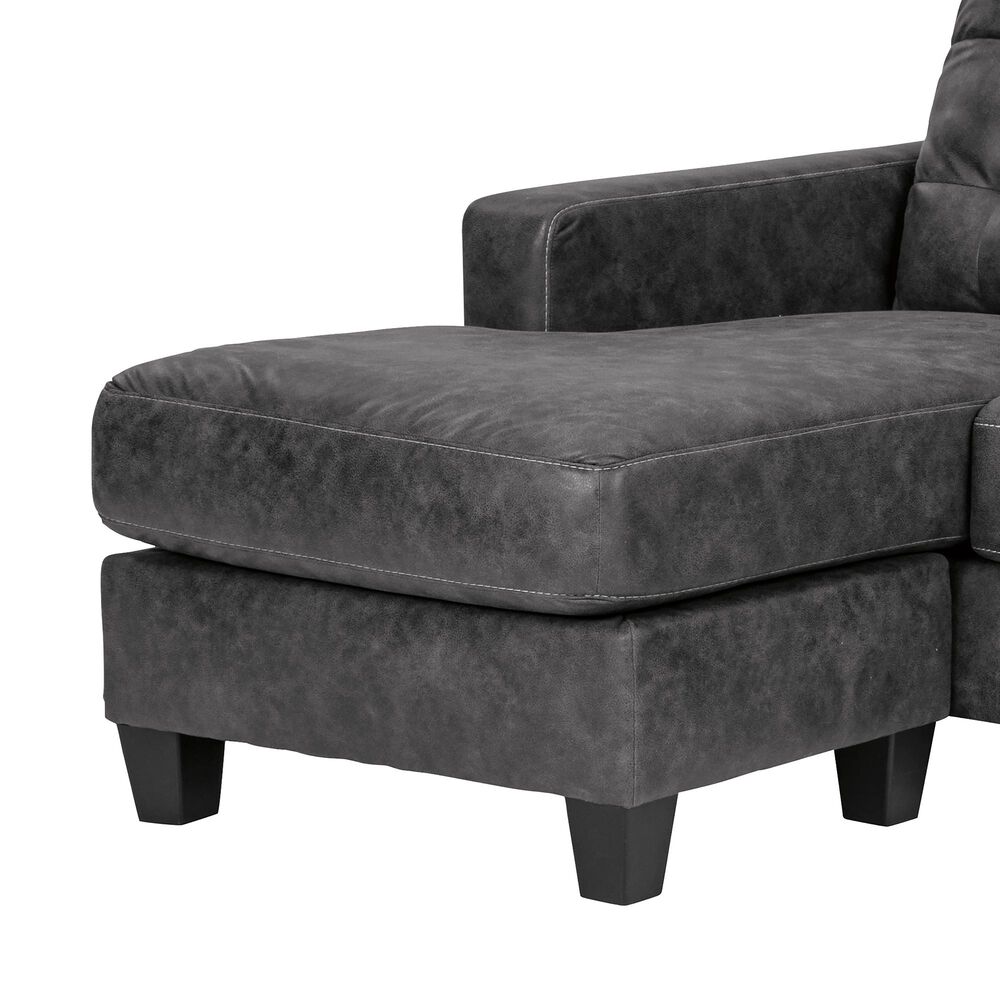 Signature Design by Ashley Venaldi Left Facing Sofa Chaise in Gray, , large