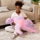 Jaxx Shelly The Turtle Sea Buddy Large Kids Stuffed Animal Bean Bag in Unicorn Pink, , large