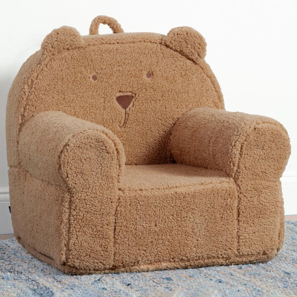 Delta Children Sherpa Bear Chair in Tan, , large