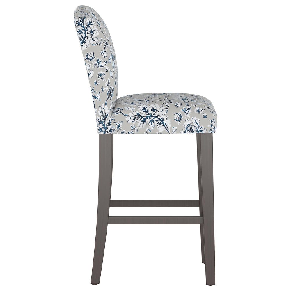 Skyline Furniture Bar stool in Indian Blockprint Grey, , large