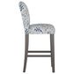 Skyline Furniture Bar stool in Indian Blockprint Grey, , large
