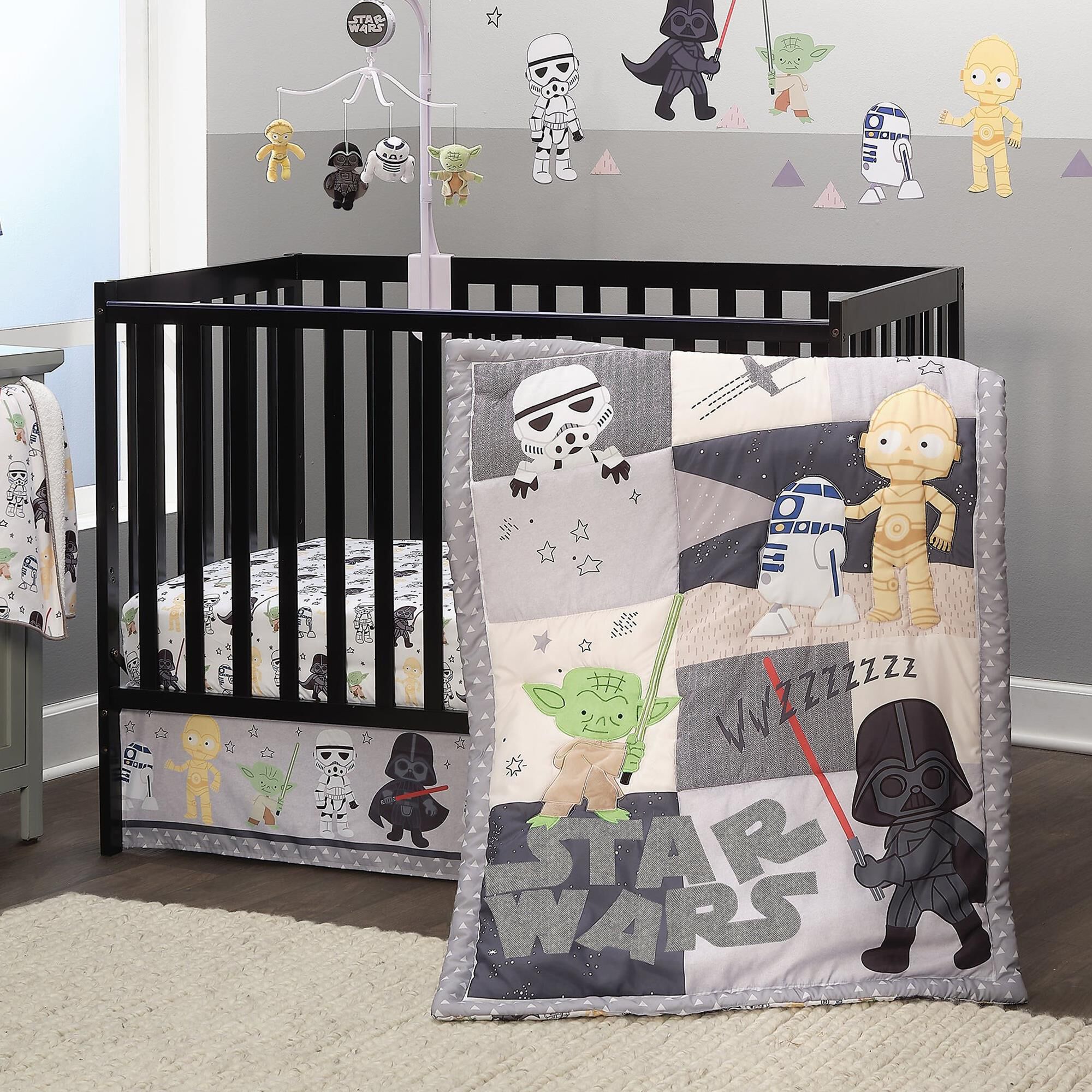 Black fitted crib sheet online