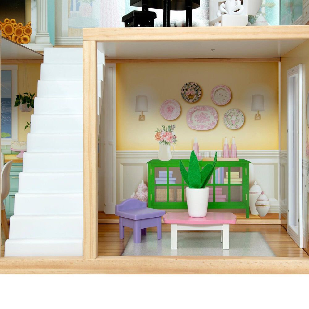 Delta Children Mysize Dollhouse with Large 3-Story and 7 Rooms in Multicolor, , large