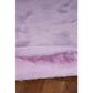 Linon Maven Faux Rabbit 5" x 7" Lavender Area Rug, , large
