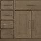 Lexora Home Abbey 48" Single Bathroom Vanity in White Oak with 2 cm White Cultured Marble Top, Rectangular Sink and 43" Mirror, , large