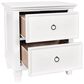 New Heritage Design Tamarack 2 Drawer Nightstand in White, , large
